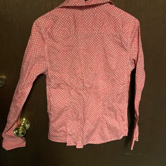 Ll bean polka dot button down - Picture 2 of 3